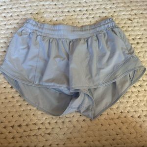 Icy blue lululemon hottie hot shorts 2.5” size 8